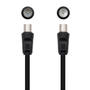 Nanocable Cable de Antenna TV 75 Ohm Macho/Hembra 1.80 Metros - Negro